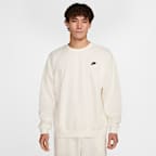 Nike Club Fleece Men's Oversized French Terry Crew. Nike ID